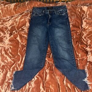 Just black denim no rips